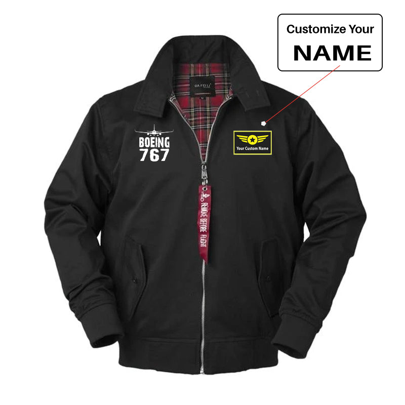 Boeing 767 & Plane Designed Vintage Style Jackets