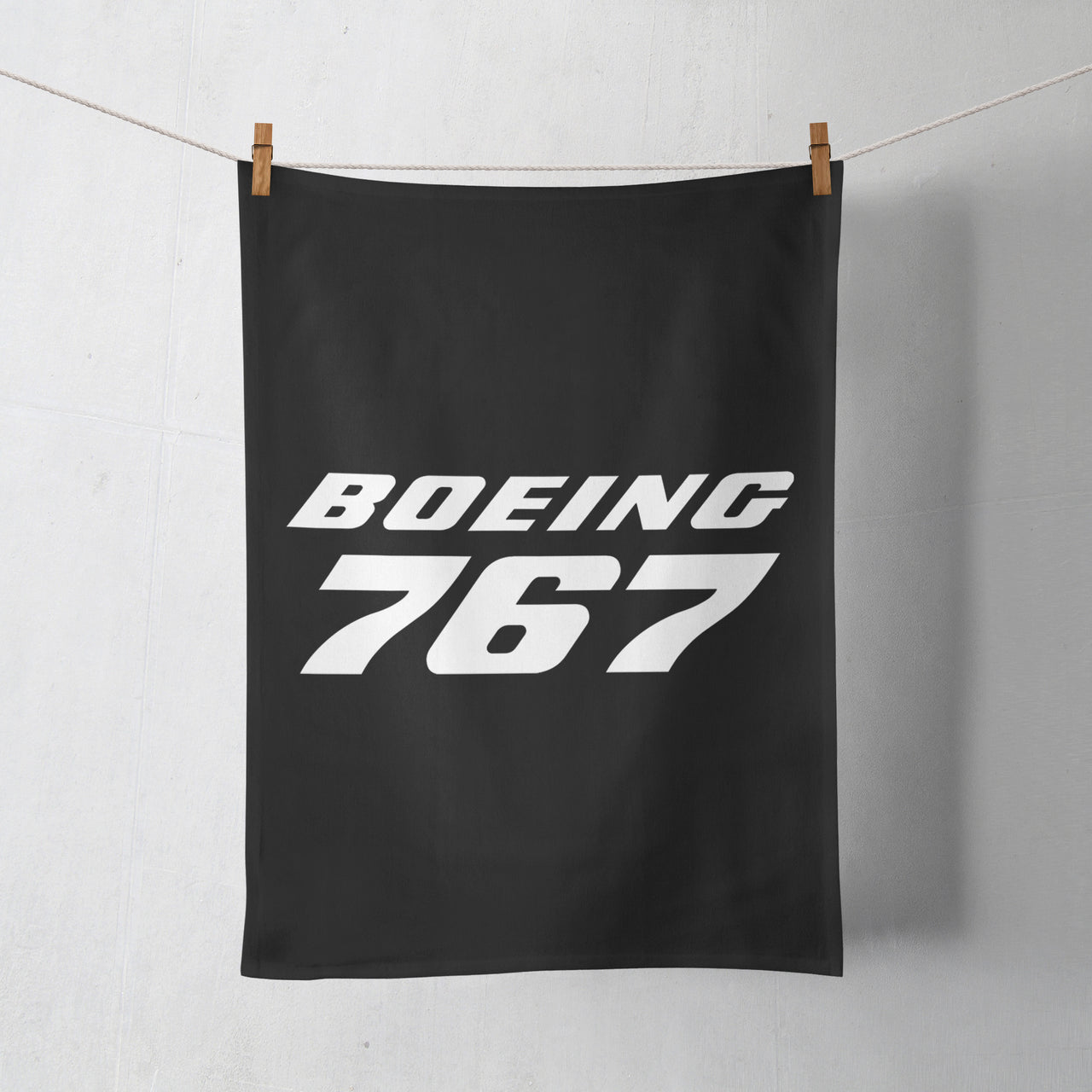 Boeing 767 & Text Designed Towels