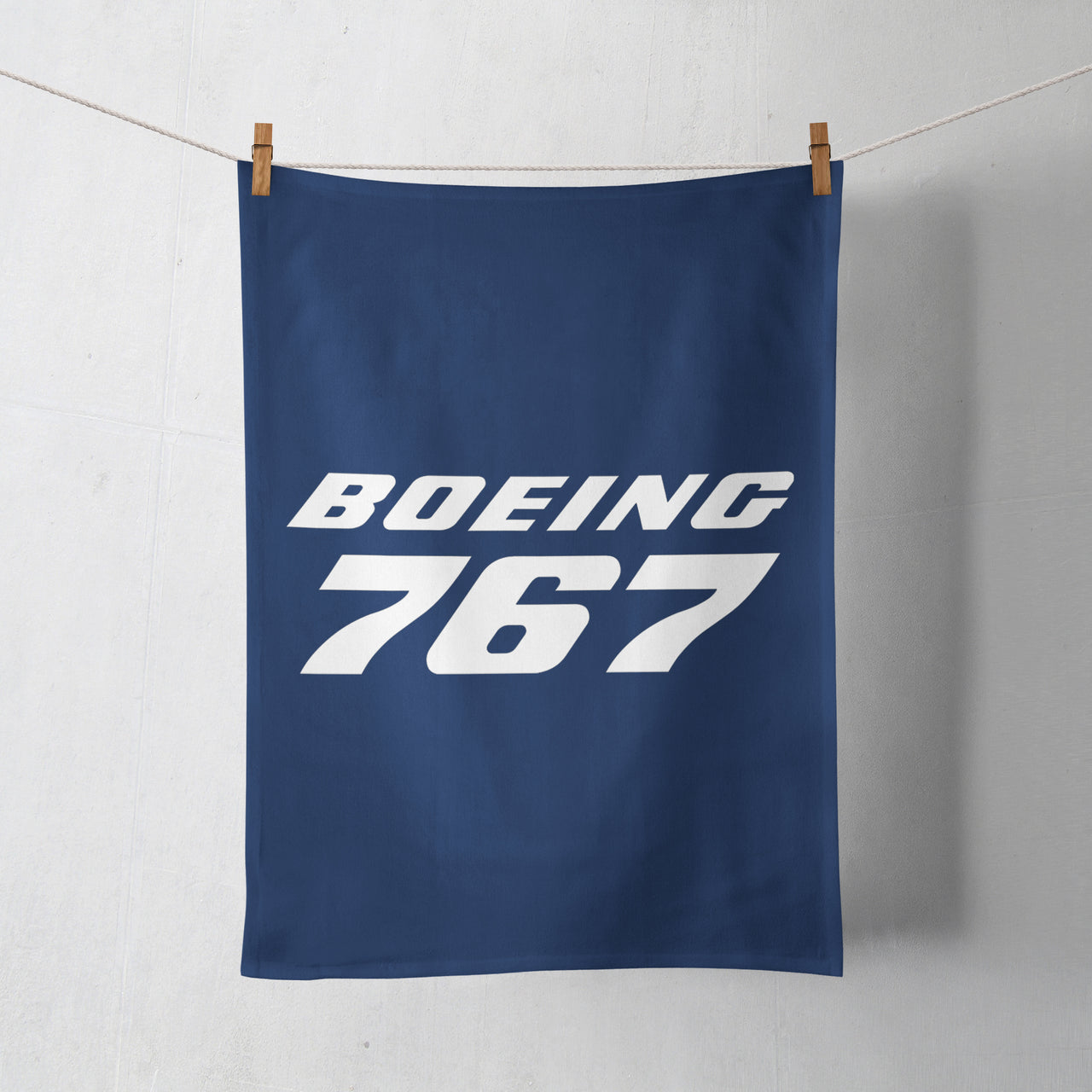 Boeing 767 & Text Designed Towels