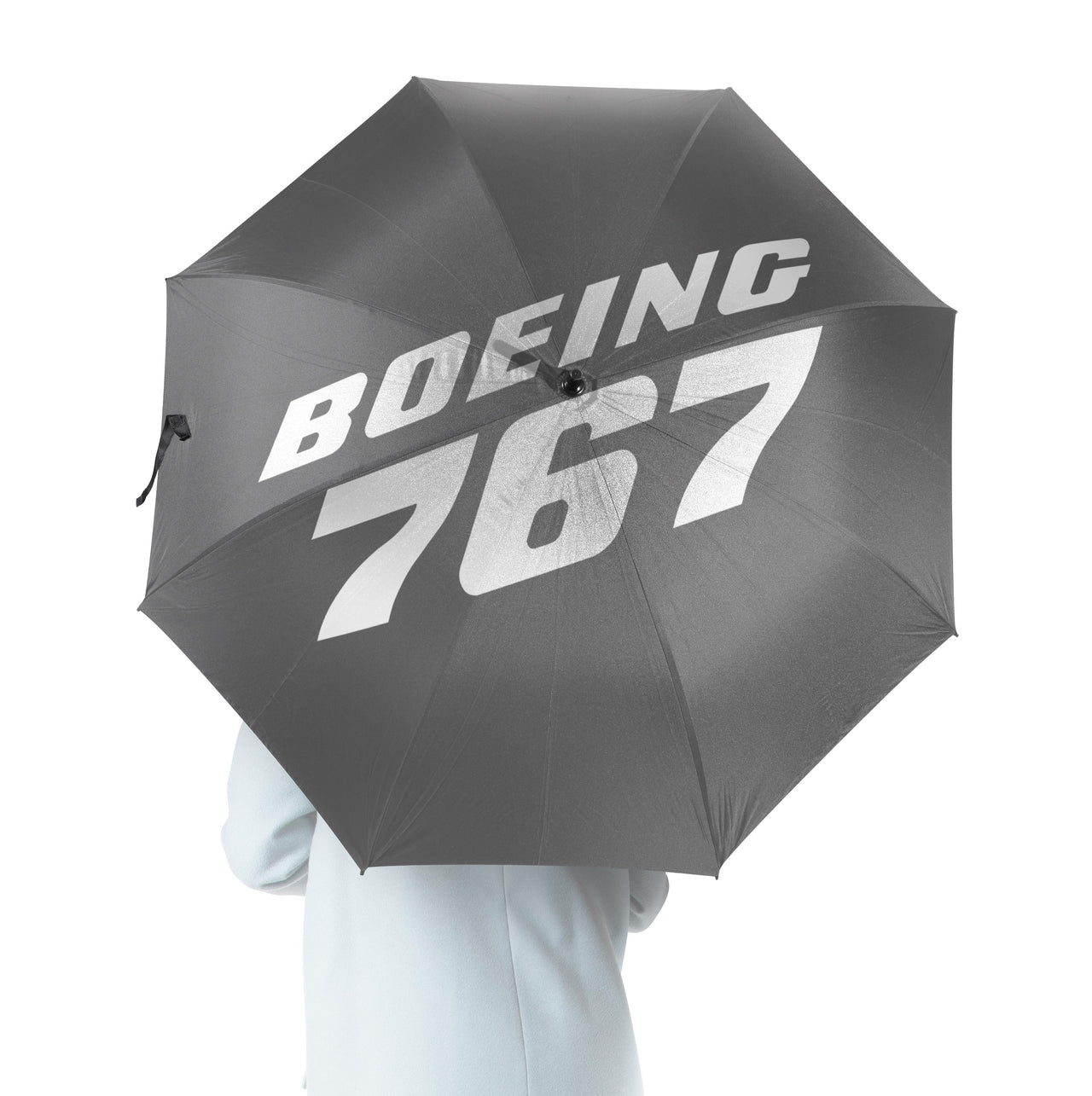 Boeing 767 & Text Designed Umbrella