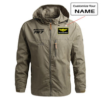 Thumbnail for Boeing 767 & Text Designed Thin Stylish Jackets