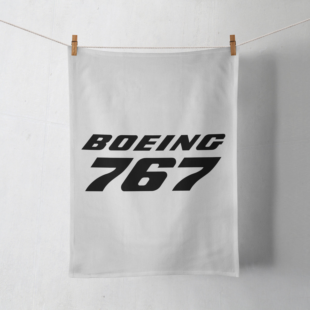 Boeing 767 & Text Designed Towels