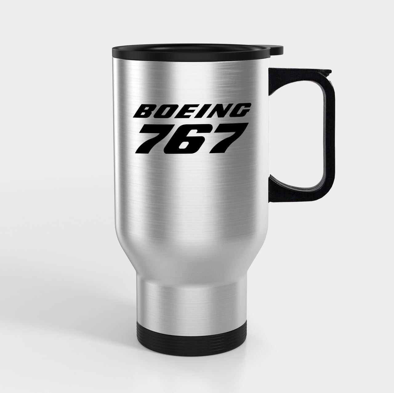 Boeing 767 & Text Designed Travel Mugs (With Holder)