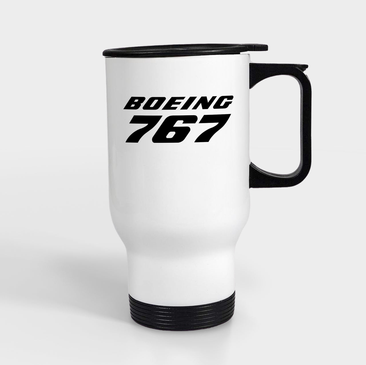 Boeing 767 & Text Designed Travel Mugs (With Holder)