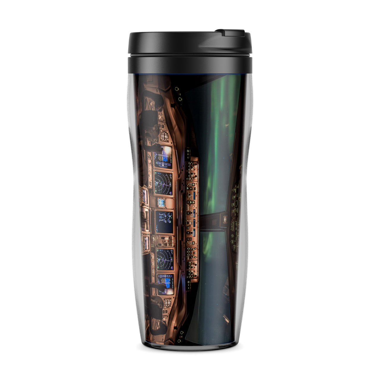 Boeing 777 Cockpit Designed Travel Mugs