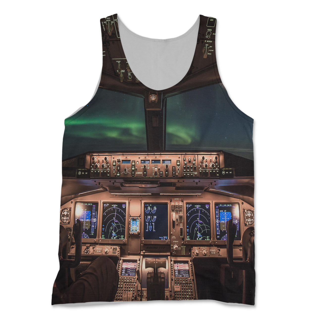 Boeing 777 Cockpit Designed 3D Tank Tops