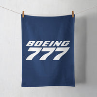 Thumbnail for Boeing 777 & Text Designed Towels