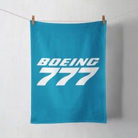 Thumbnail for Boeing 777 & Text Designed Towels