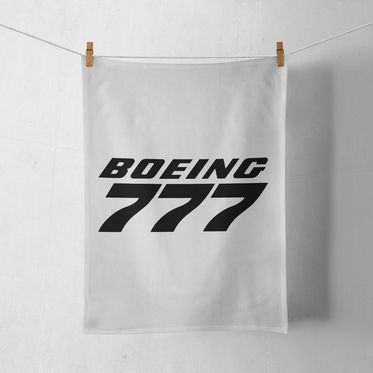 Boeing 777 & Text Designed Towels