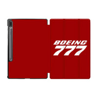 Thumbnail for Boeing 777 & Text Designed Samsung Tablet Cases