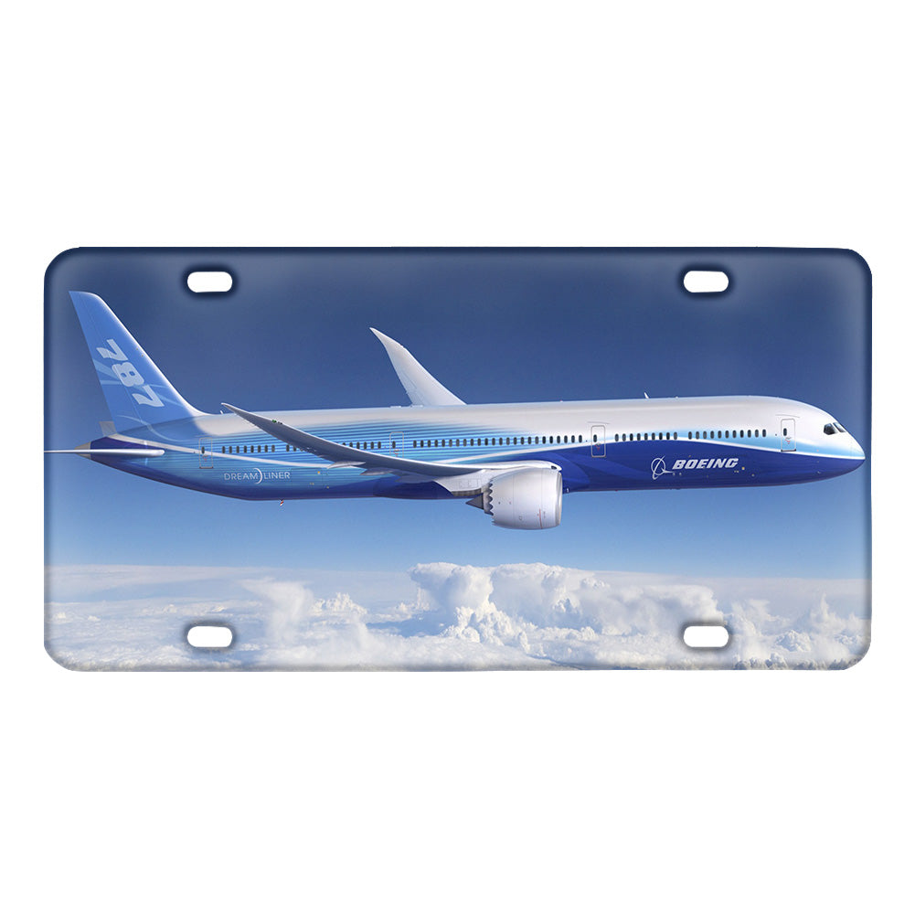 Boeing 787 Dreamliner Designed Metal (License) Plates