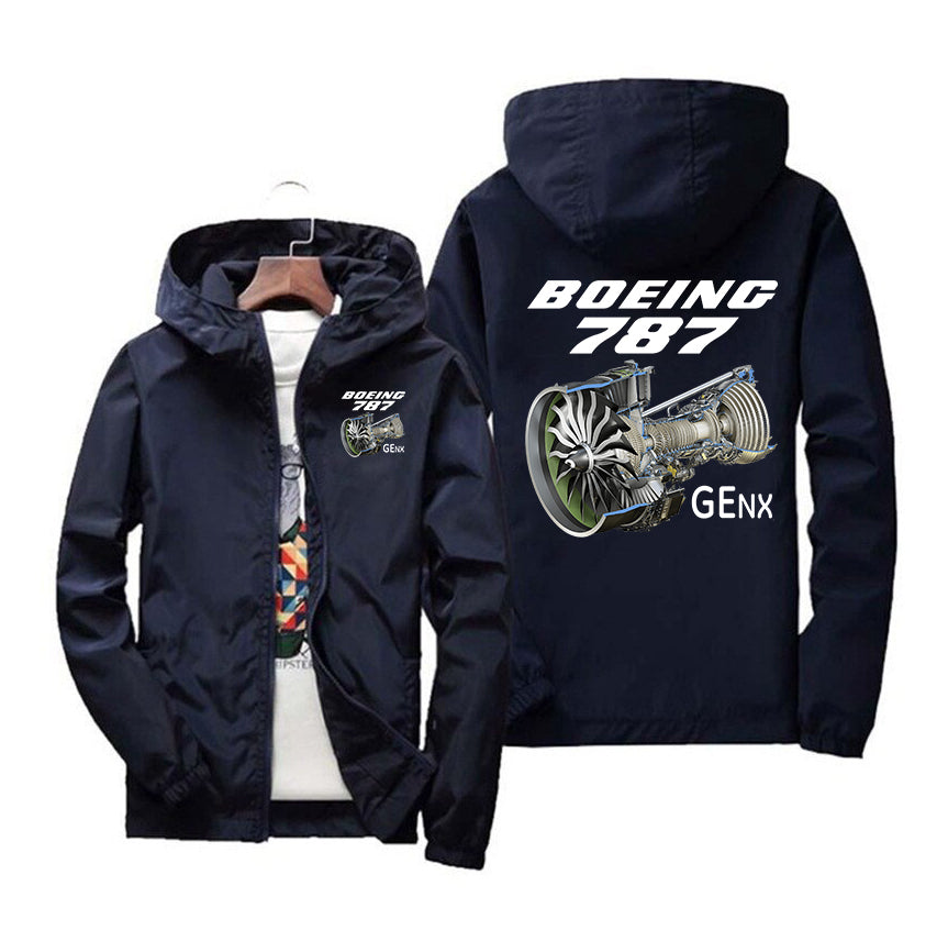 Boeing 787 & GENX Engine Designed Windbreaker Jackets