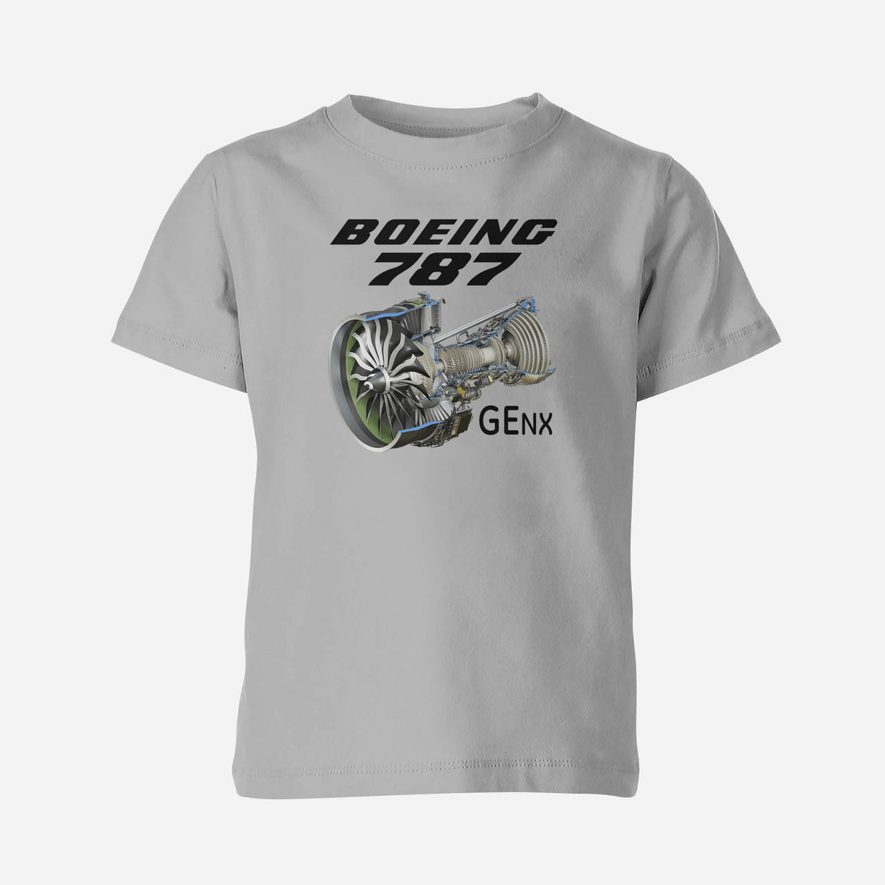 Boeing 787 & GENX Engine Designed Children T-Shirts