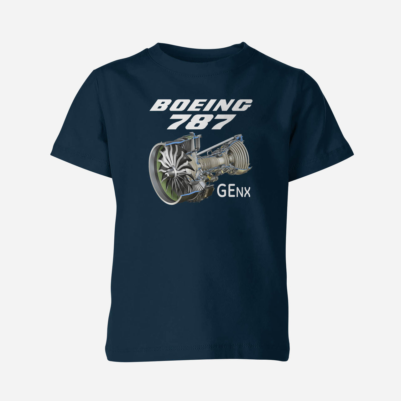 Boeing 787 & GENX Engine Designed Children T-Shirts