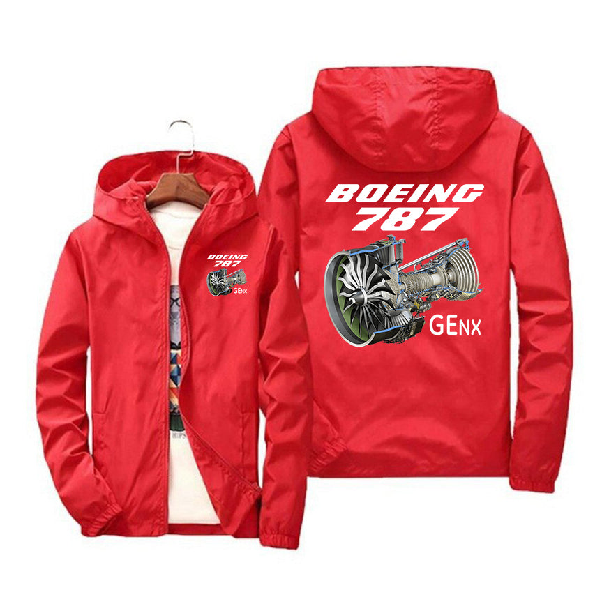 Boeing 787 & GENX Engine Designed Windbreaker Jackets