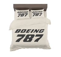 Thumbnail for Boeing 787 & Text Designed Bedding Sets