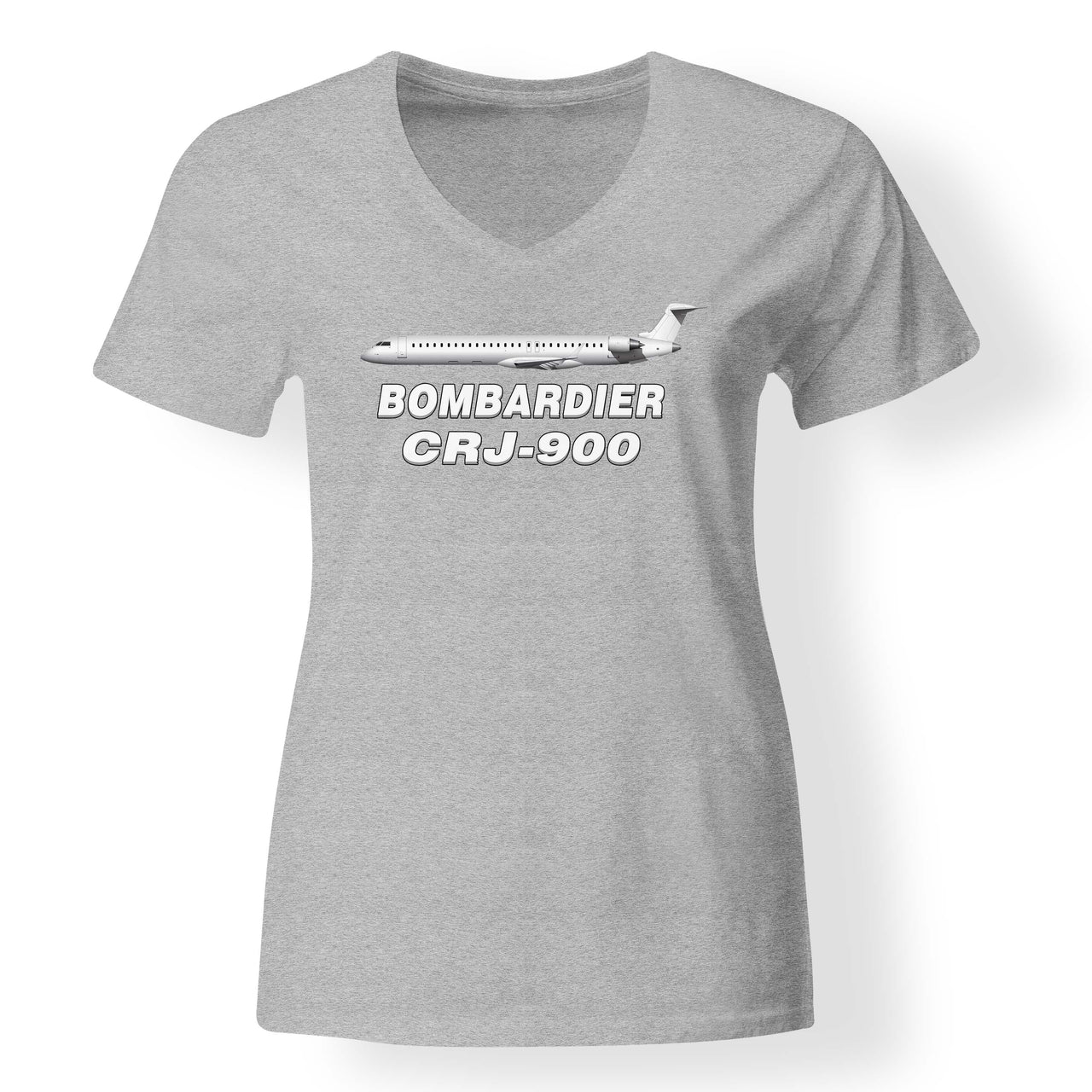 Bombardier CRJ-900 Designed V-Neck T-Shirts