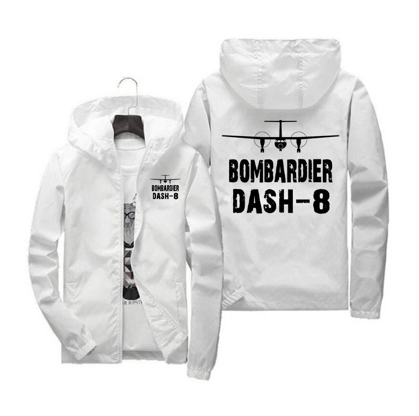 Bombardier Dash-8 & Plane Designed Windbreaker Jackets