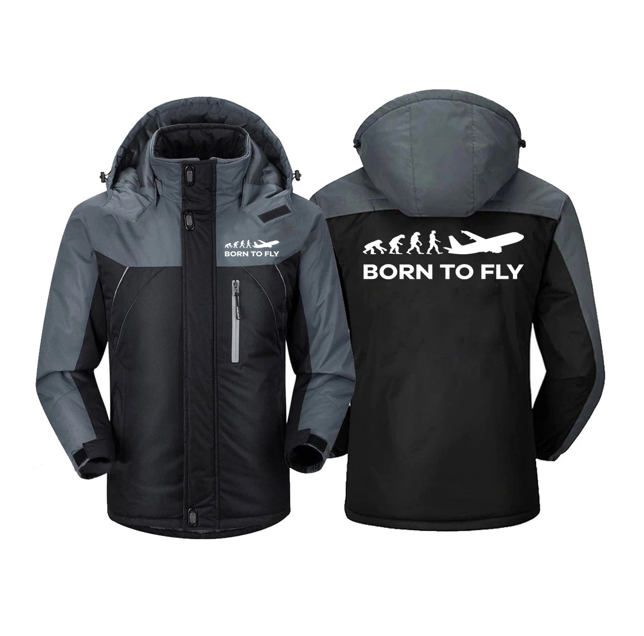 Born To Fly Designed Thick Winter Jackets