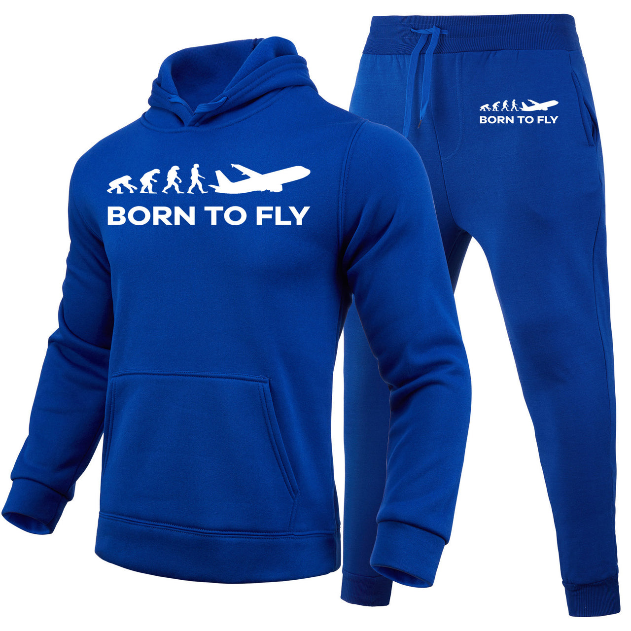 Born To Fly Designed Hoodies & Sweatpants Set