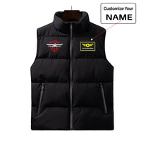 Thumbnail for Born To Fly Designed Designed Puffy Vests