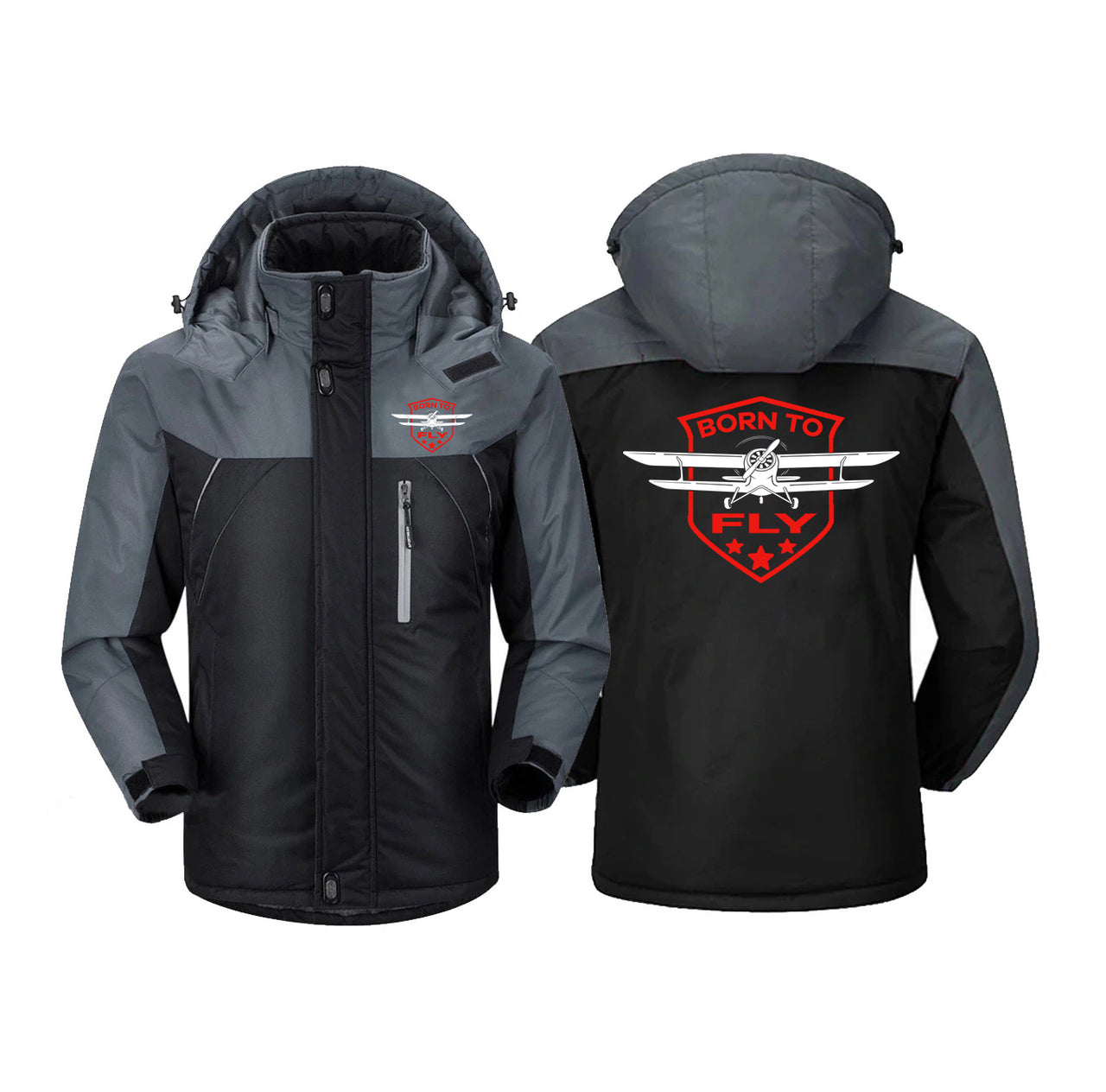 Born To Fly Designed Designed Thick Winter Jackets