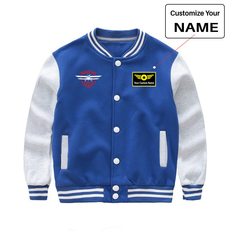 Born To Fly Designed Designed "CHILDREN" Baseball Jackets