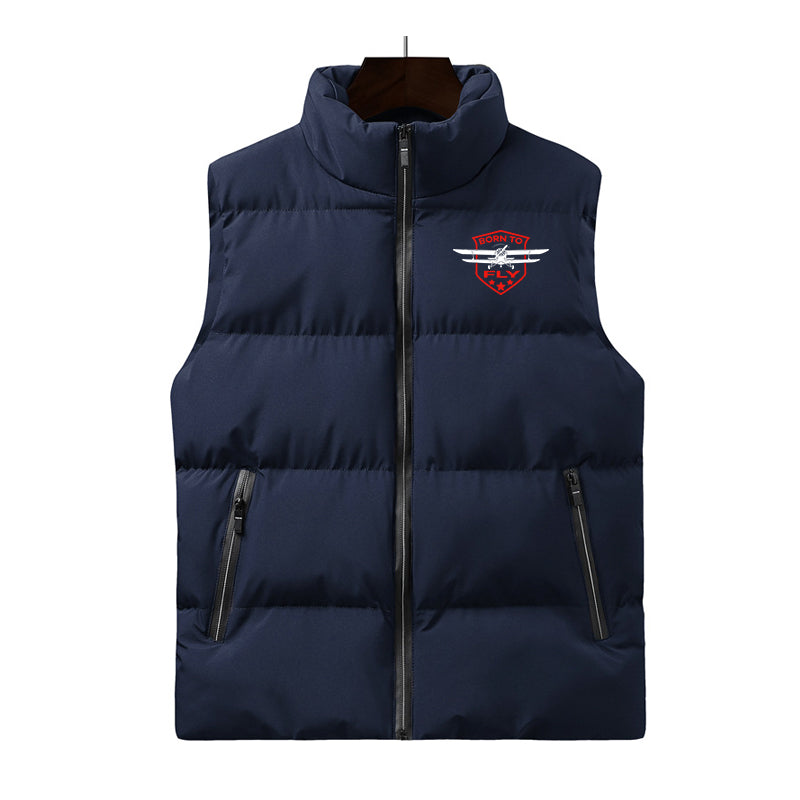 Born To Fly Designed Designed Puffy Vests