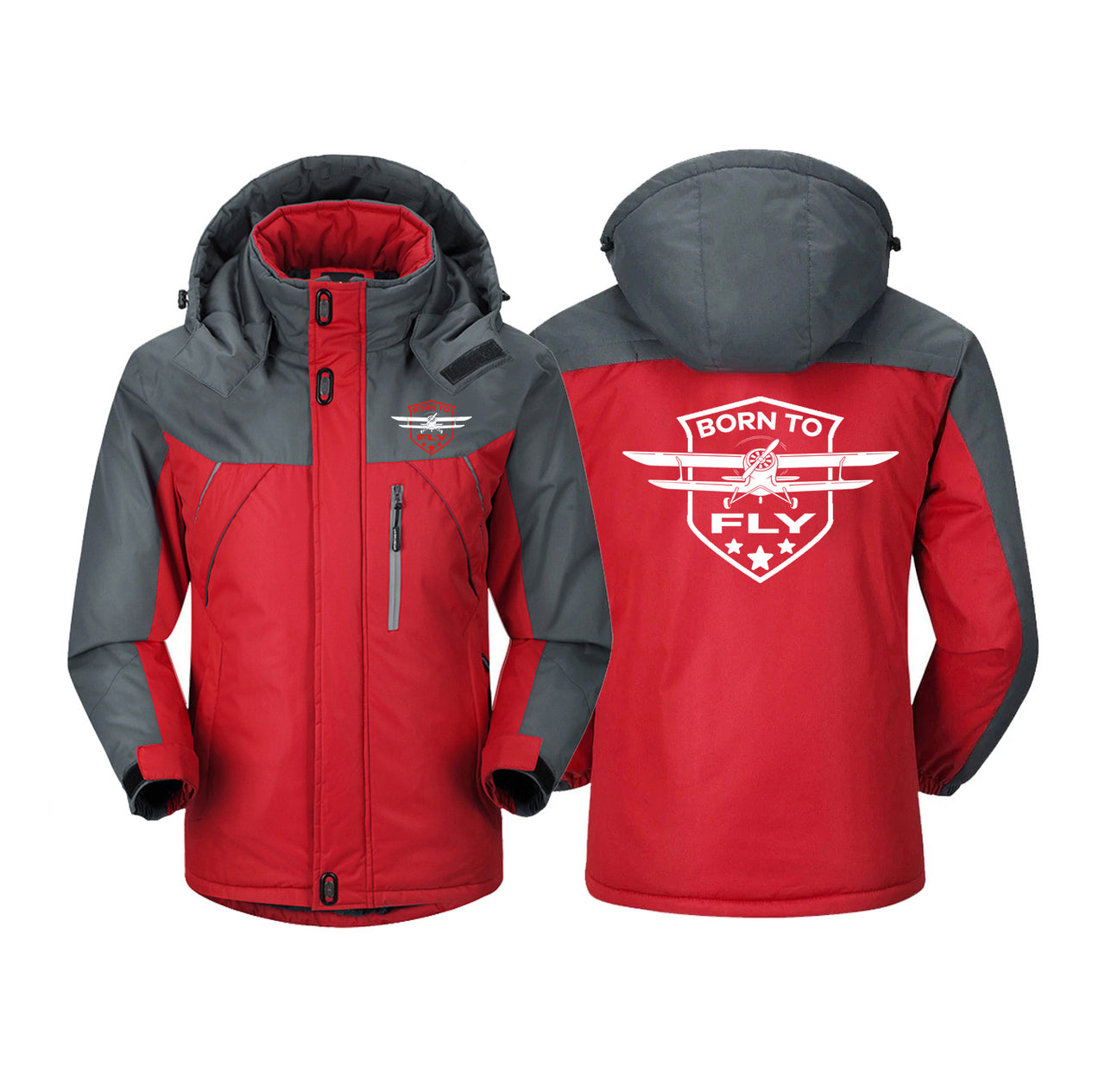 Born To Fly Designed Designed Thick Winter Jackets