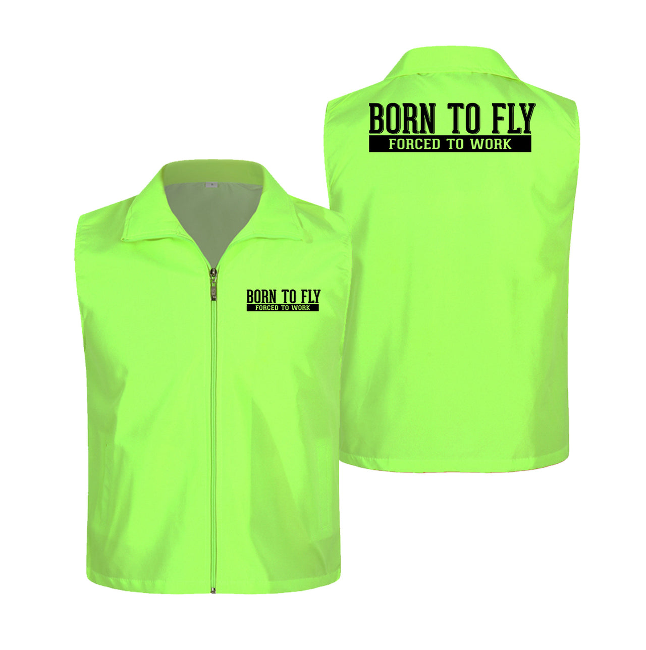 Born To Fly Forced To Work Designed Thin Style Vests