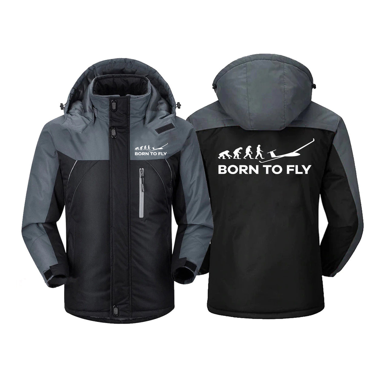 Born To Fly Glider Designed Thick Winter Jackets