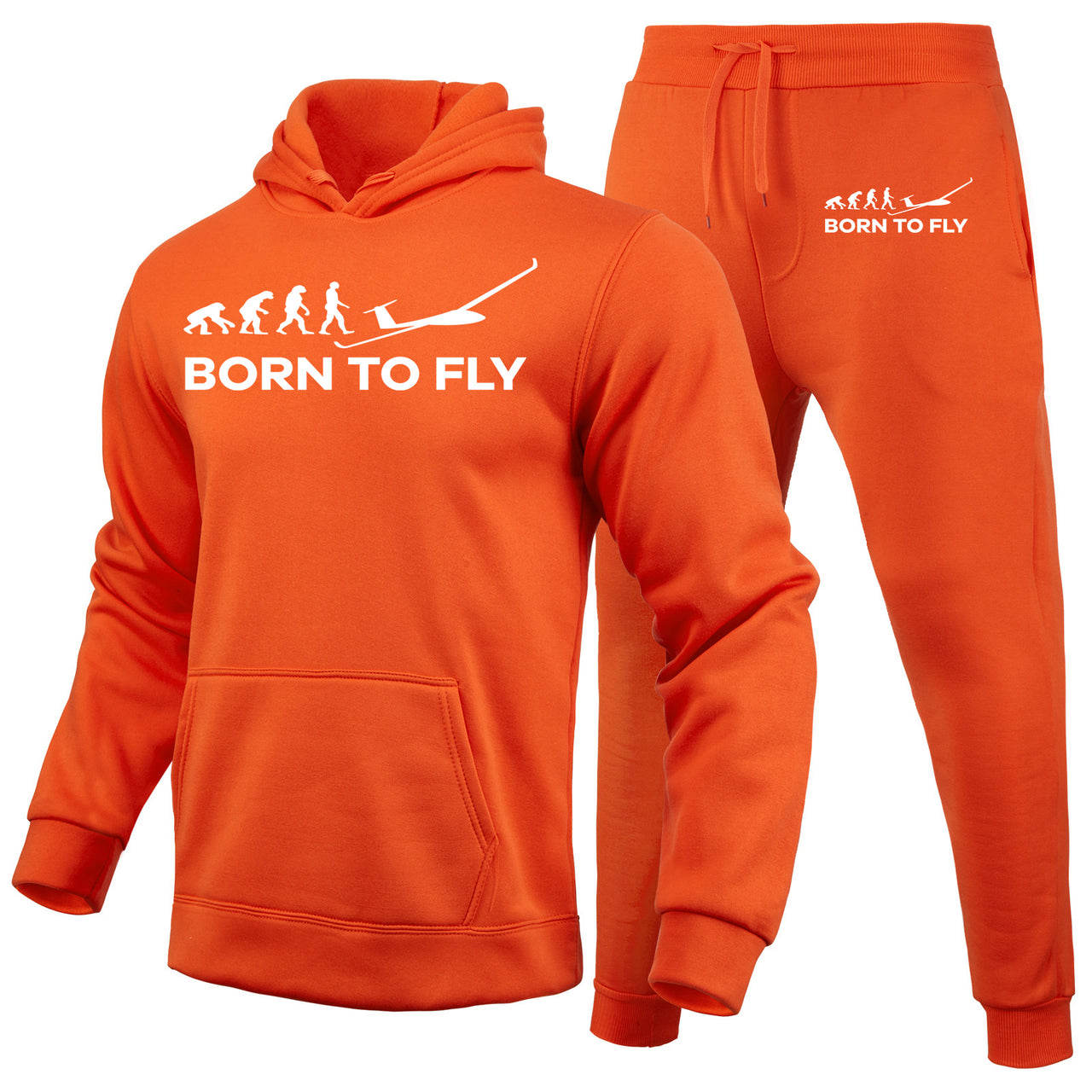 Born To Fly Glider Designed Hoodies & Sweatpants Set