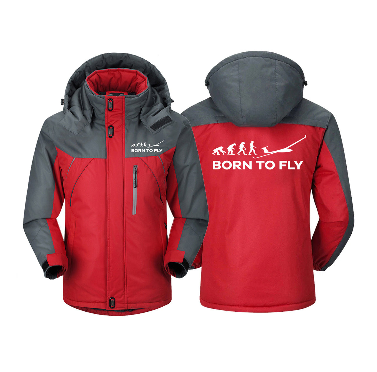 Born To Fly Glider Designed Thick Winter Jackets