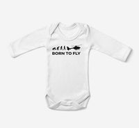 Thumbnail for Born To Fly Helicopter Designed Baby Bodysuits