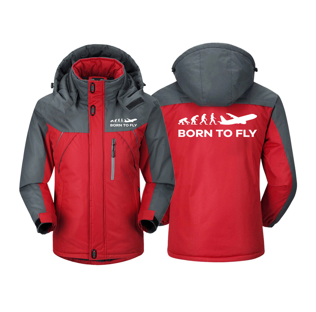 Born To Fly Designed Thick Winter Jackets