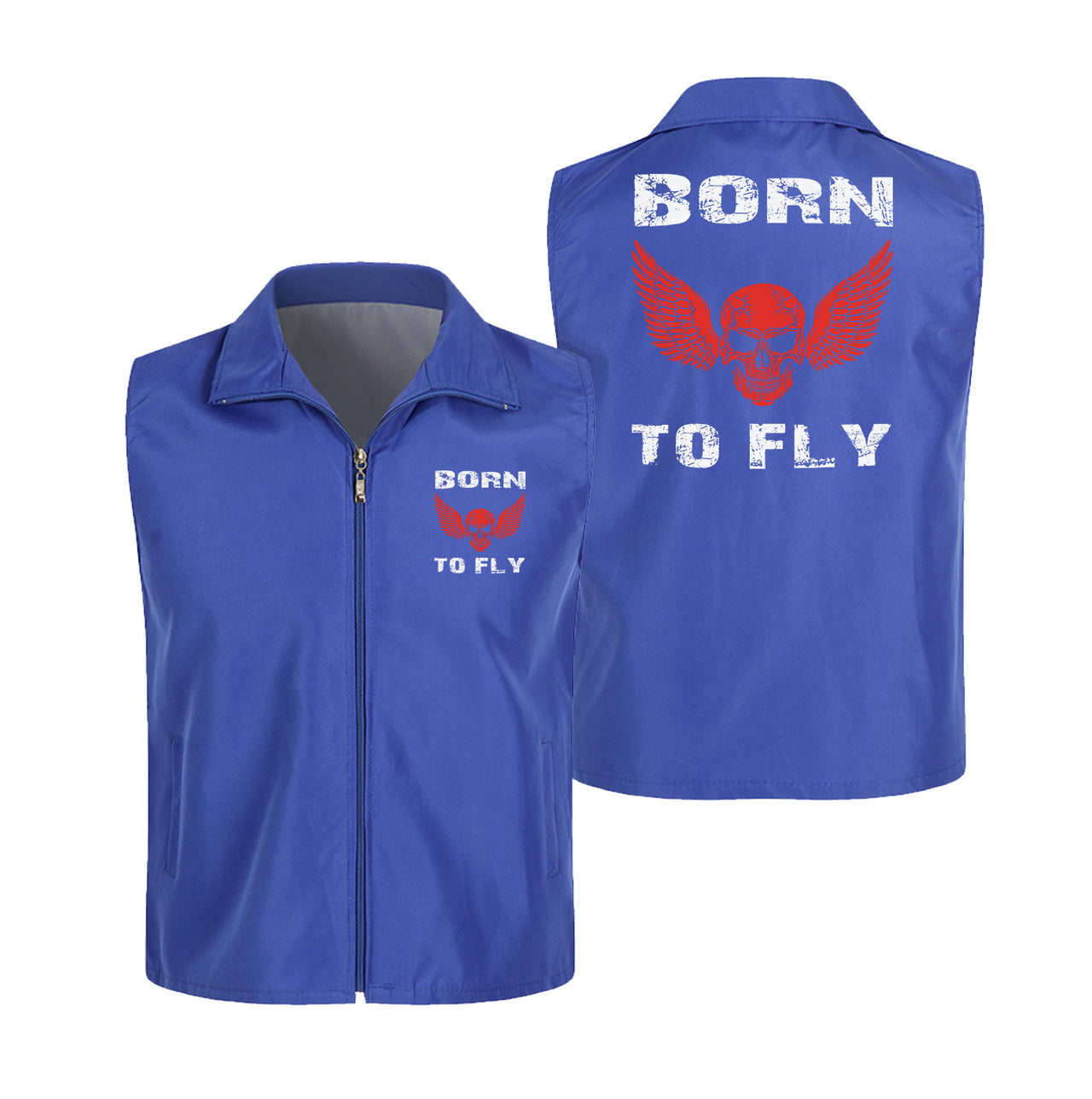 Born To Fly SKELETON Designed Thin Style Vests