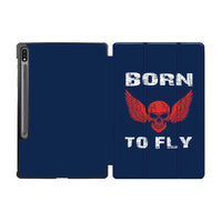 Thumbnail for Born To Fly SKELETON Designed Samsung Tablet Cases