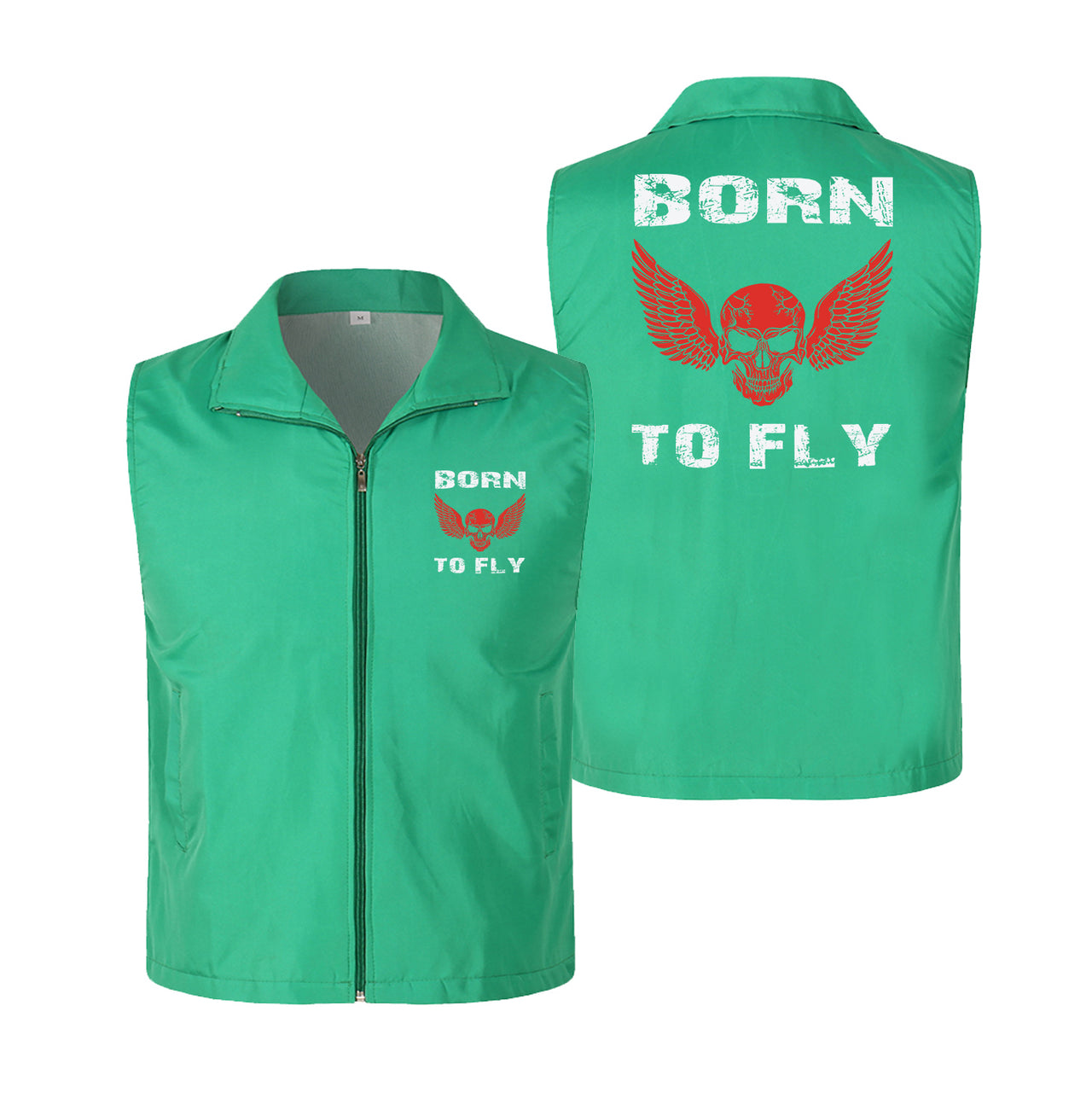 Born To Fly SKELETON Designed Thin Style Vests