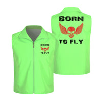 Thumbnail for Born To Fly SKELETON Designed Thin Style Vests