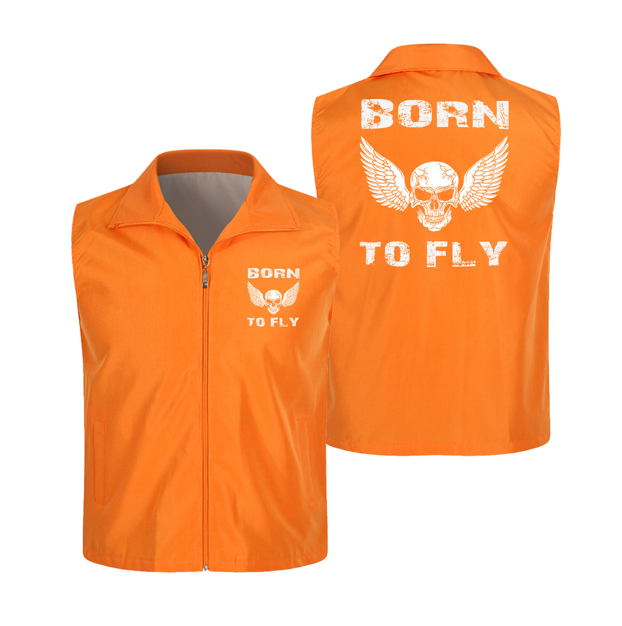 Born To Fly SKELETON Designed Thin Style Vests