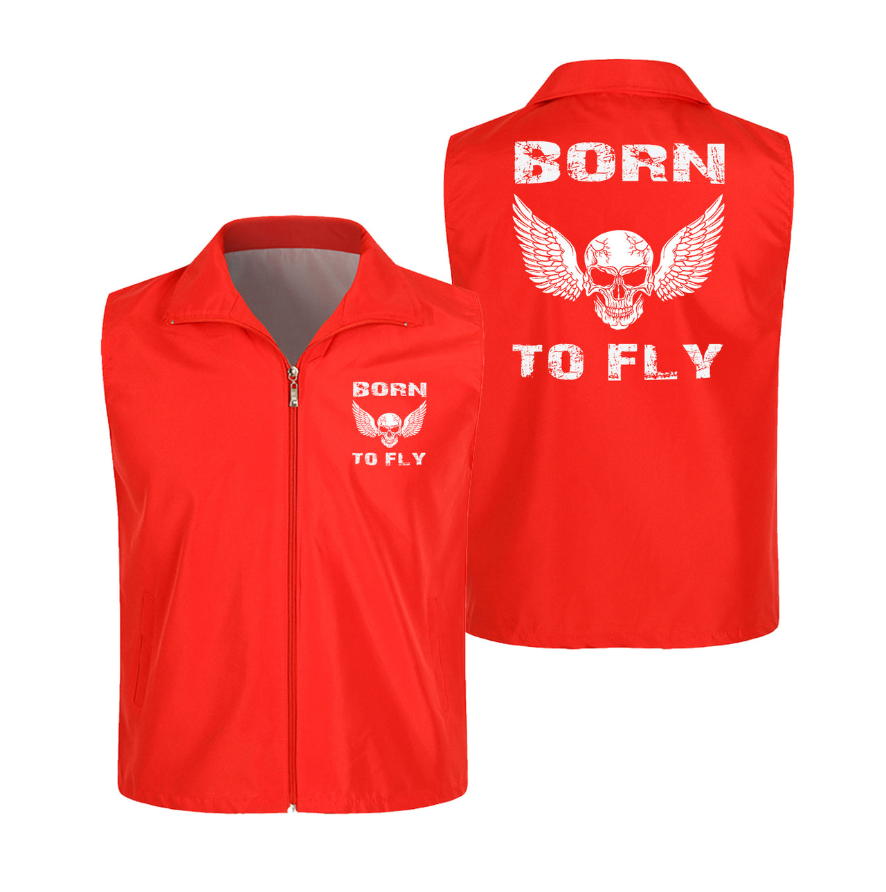 Born To Fly SKELETON Designed Thin Style Vests