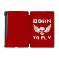 Thumbnail for Born To Fly SKELETON Designed Samsung Tablet Cases