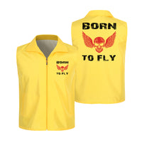 Thumbnail for Born To Fly SKELETON Designed Thin Style Vests