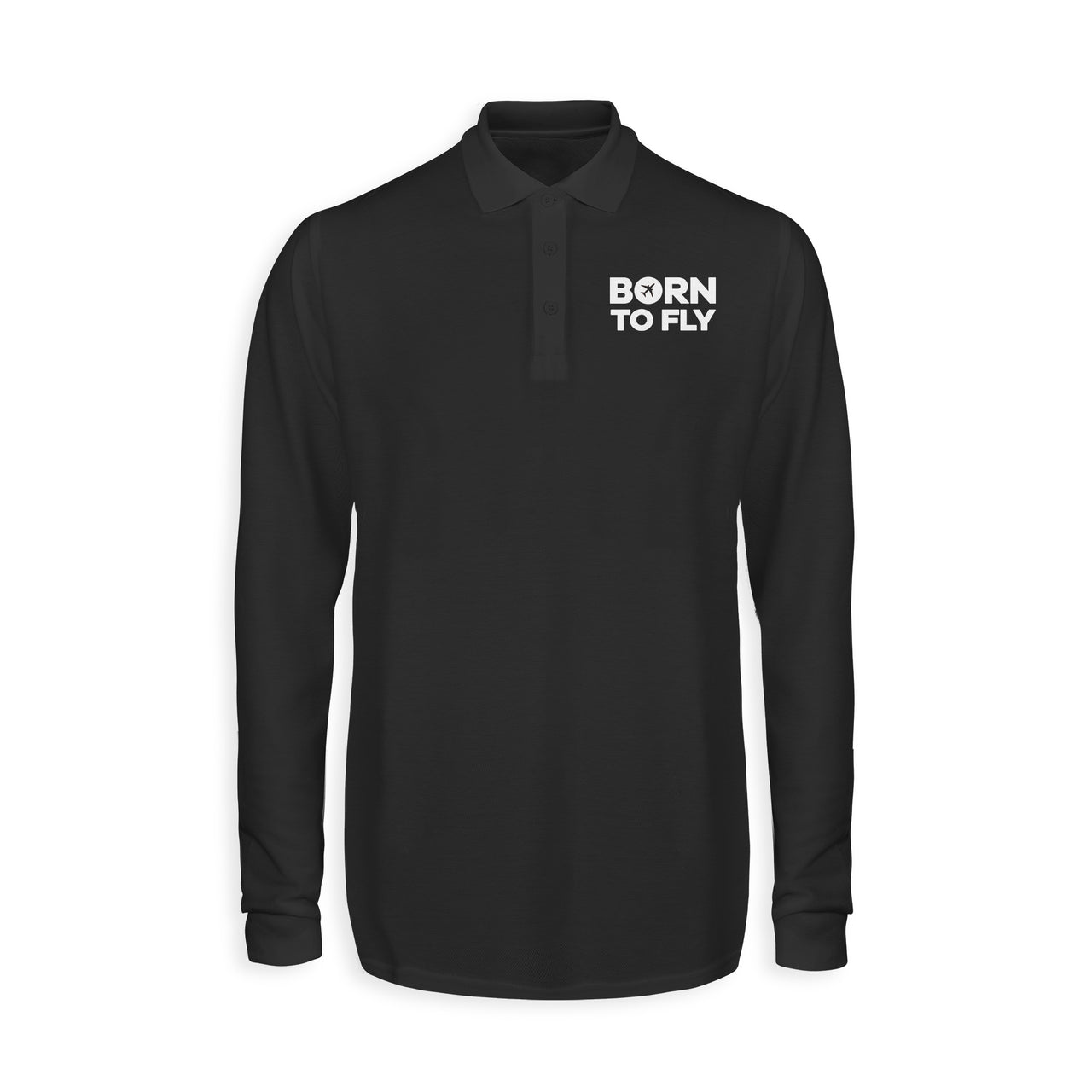 Born To Fly Special Designed Long Sleeve Polo T-Shirts