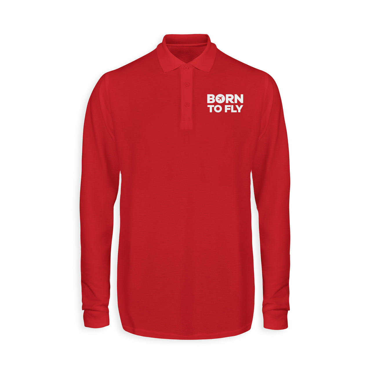 Born To Fly Special Designed Long Sleeve Polo T-Shirts