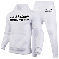 Thumbnail for Born To Fly Designed Hoodies & Sweatpants Set