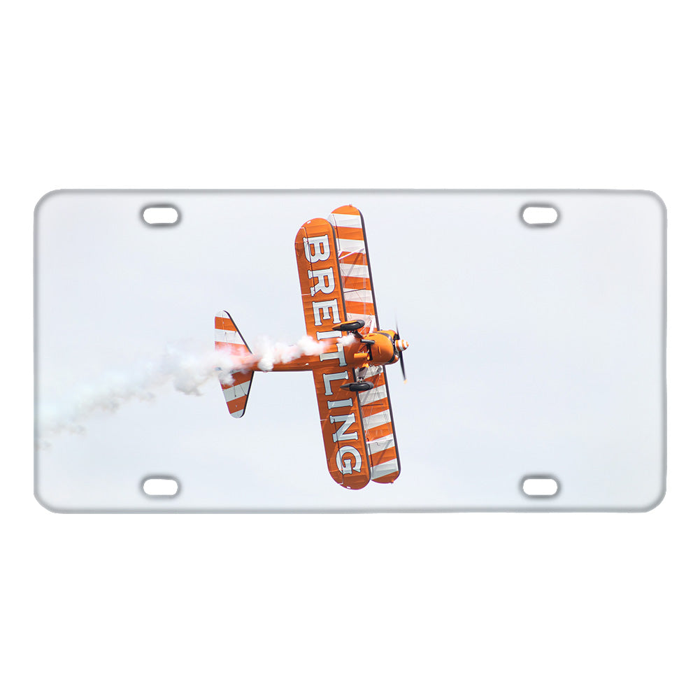 Breitling Show Aircraft Designed Metal (License) Plates