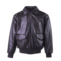 Thumbnail for Multicolor Airplane Designed Leather Bomber Jackets (NO Fur)