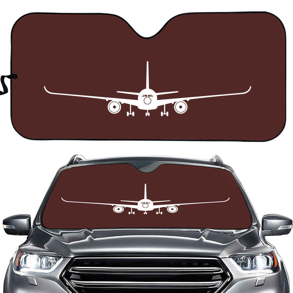 Airbus A350 Silhouette Designed Car Sun Shade