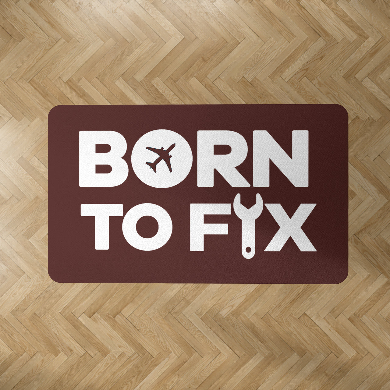 Born To Fix Airplanes Designed Carpet & Floor Mats